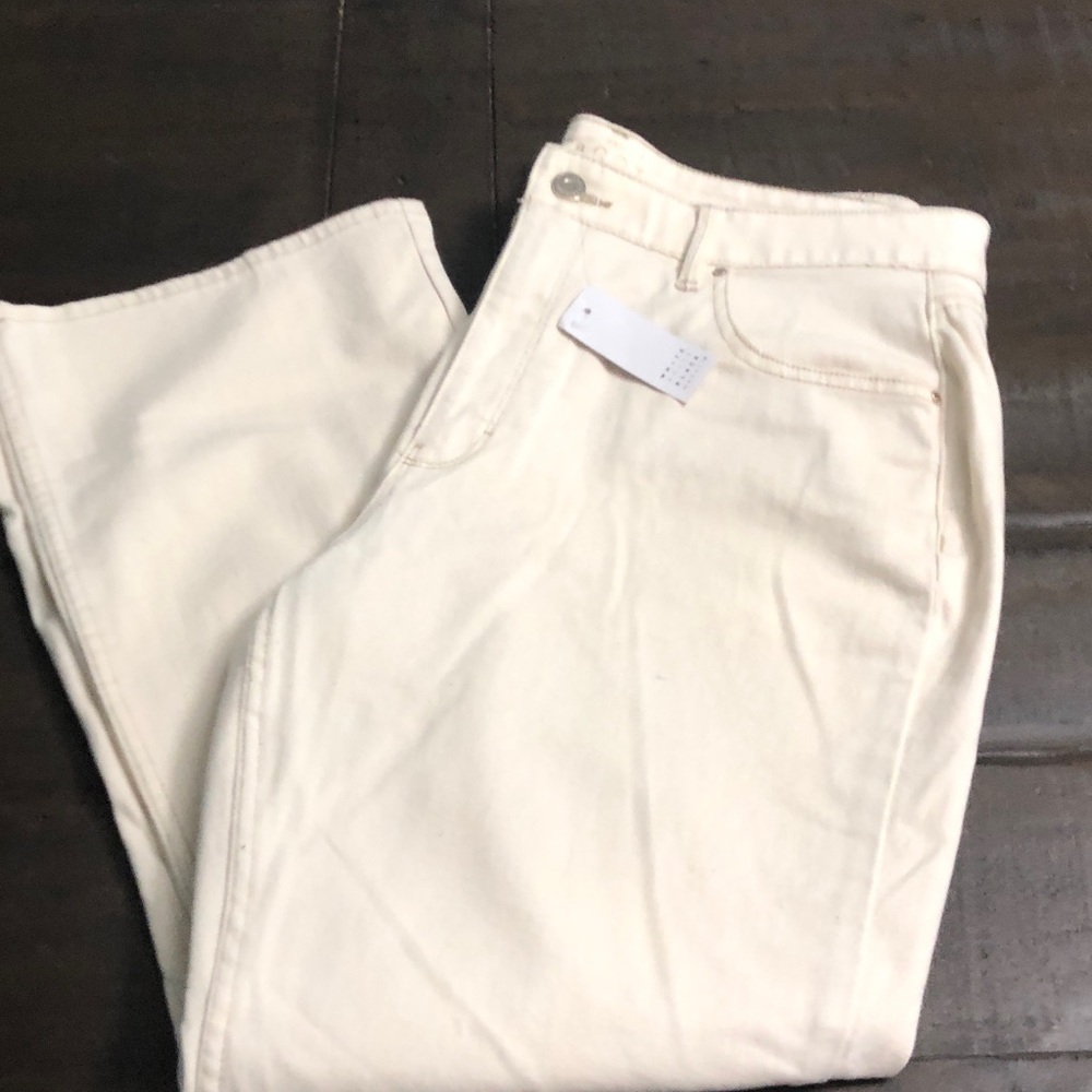 White House black market beige women jeans